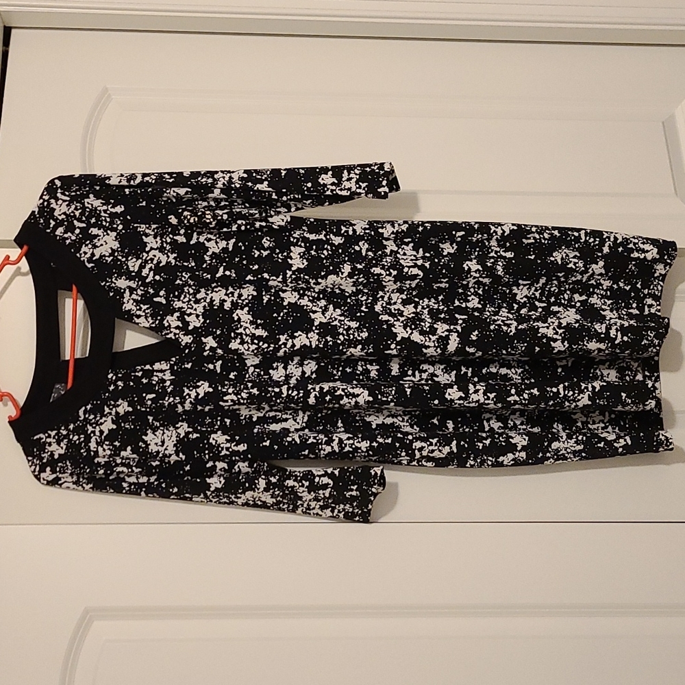 Banana Republic paint splatter shift dress
